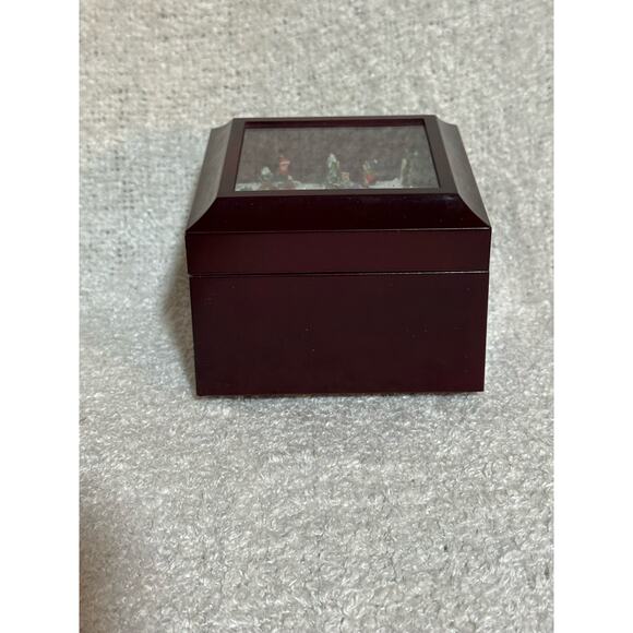 2006 Music Christmas Box With Holiday Train Wind-Up Wish You A Merry Christmas - Picture 3 of 7